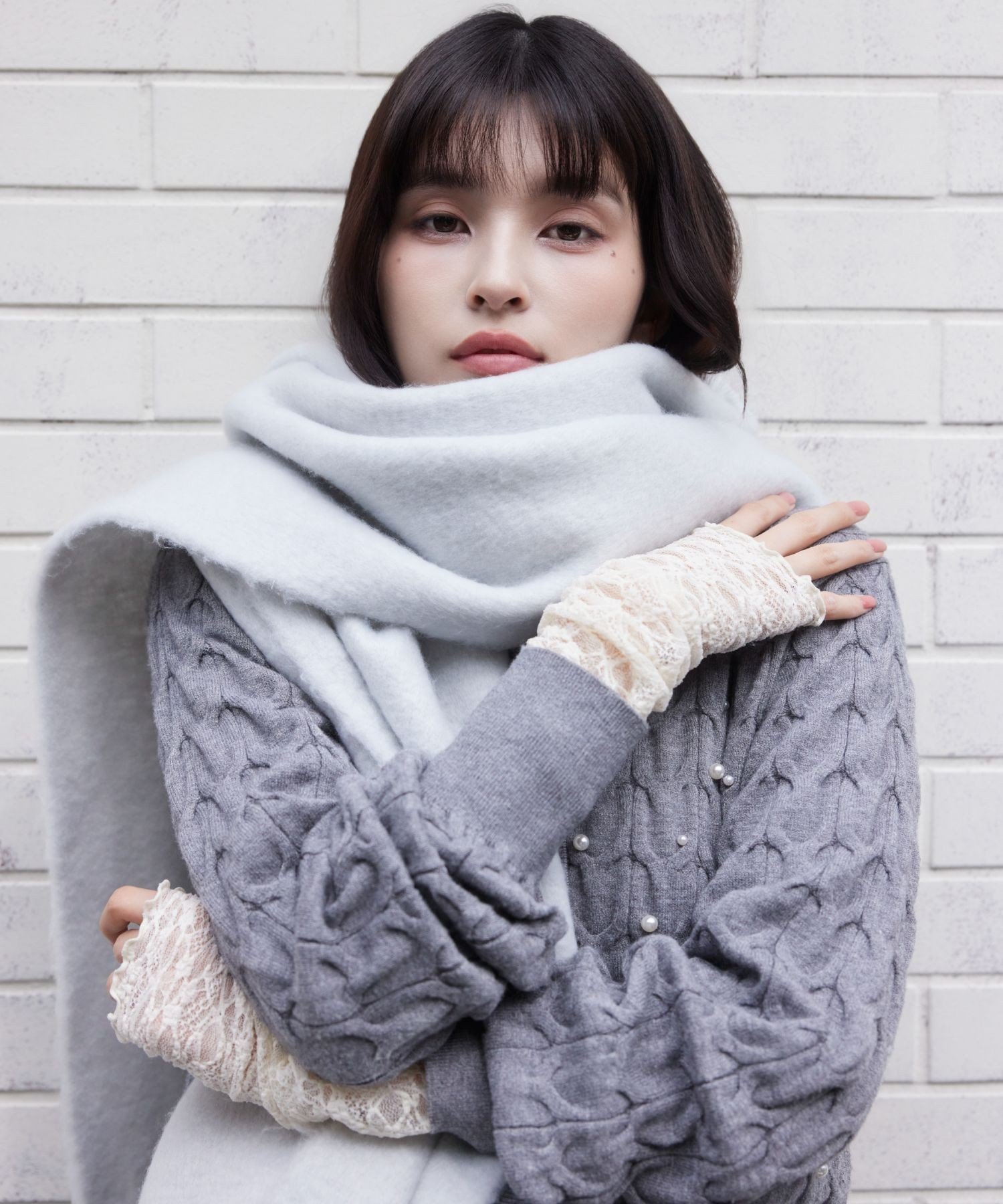 VIS｜ふわふわフリンジマフラー/静電気防止 | Rakuten Fashion(楽天