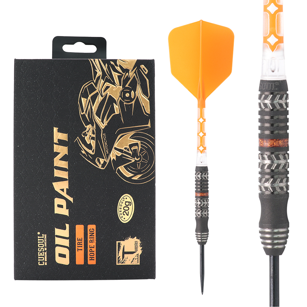 CUESOUL TIRE-MOTORCYCLE 20g Steel Tip 90% Tungsten Dart Set with