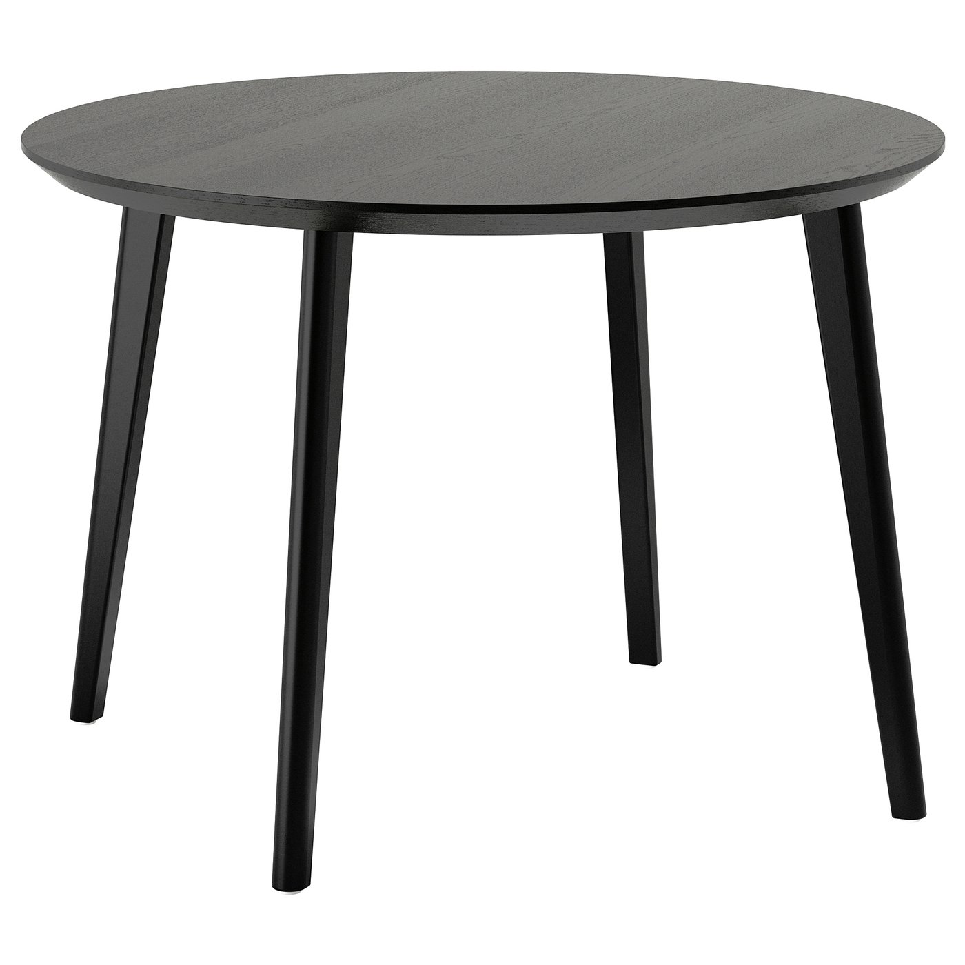 LISABO リーサボー テーブル, ブラック/アッシュ材突き板, 105 cm - IKEA