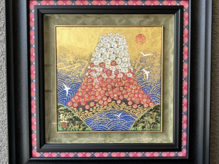 平松礼二 『花乃富岳』 ｜骨董品買取 緑和堂