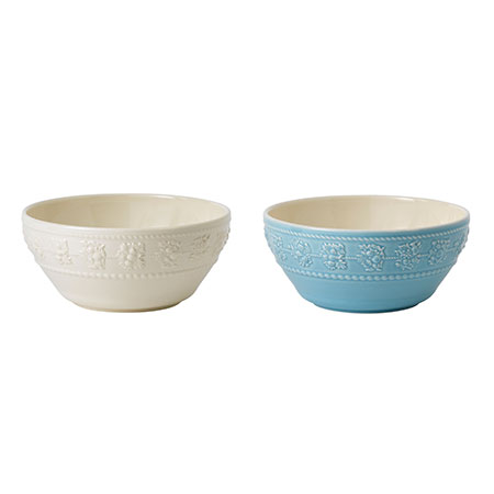 フェスティビティ ボウル15cm (アイボリー・ブルー) ペア|WEDGWOOD公式