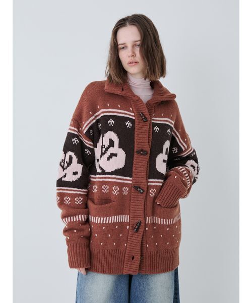 SORIN（ソリン） カーディガン SWAN Motif Cowichan Cardigan/スワン