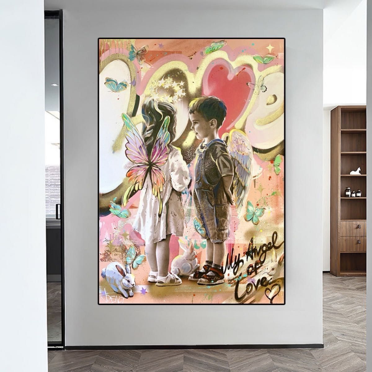 No 92 半額祭 キャンバスアート ブランドオマージュアート バンクシー