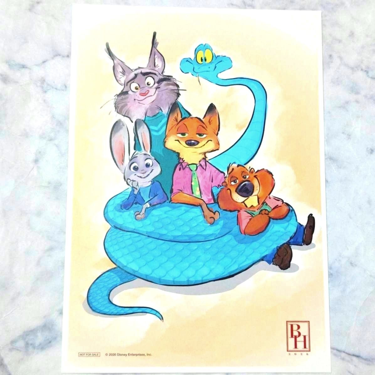 ズートピア2 入場特典 入場者特典 プレミアムアートボード 描き下ろし