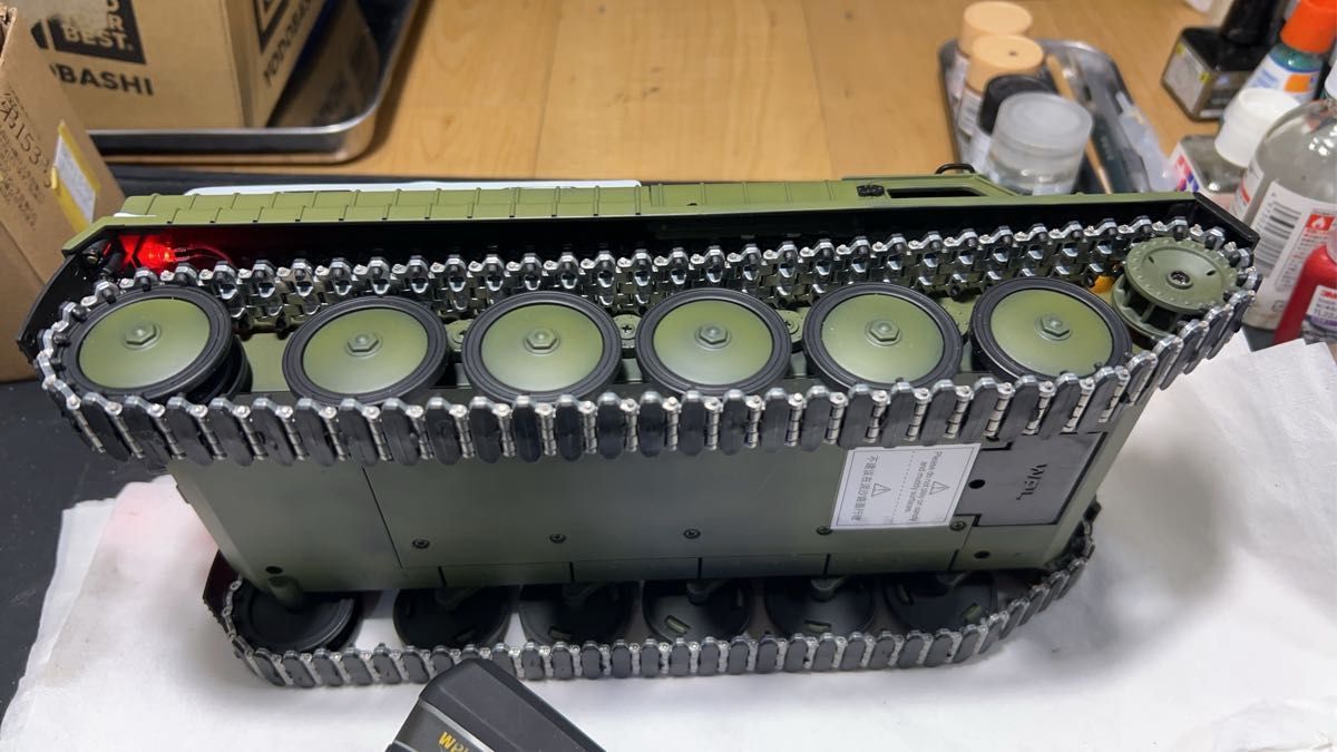 WPL E-1 1/16 新品 塗装 再組立て 金属履帯 等変更 新品 技適付き