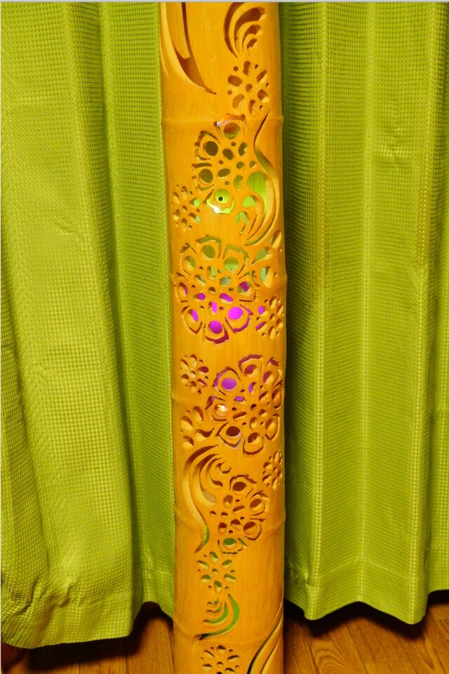 竹灯り 彩シリーズ 〜花模様〜 竹灯籠 孟宗竹 | iichi 日々の暮らしを