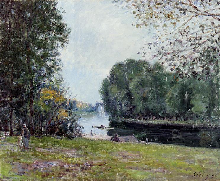 Sisley, Alfred - Ocean's Bridge Oil Paintings