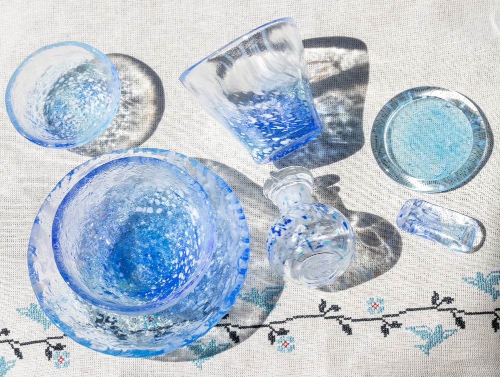 ☆花ふぶき 食器セット（一人揃え） | 北一硝子 まごころお届け便