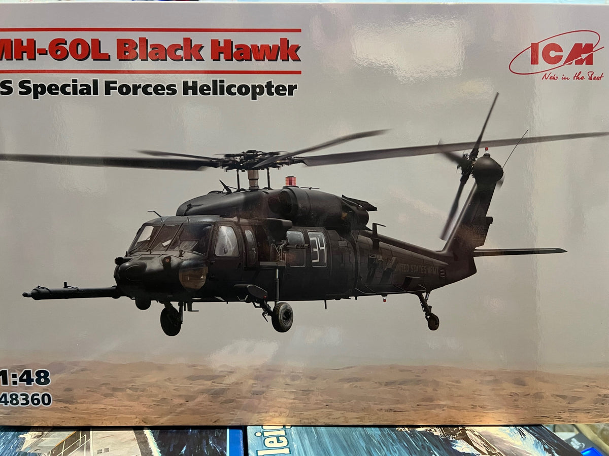 ICM 1/48 MH-60L Black Hawk US Special Forces Helicopter - Hobby Sense
