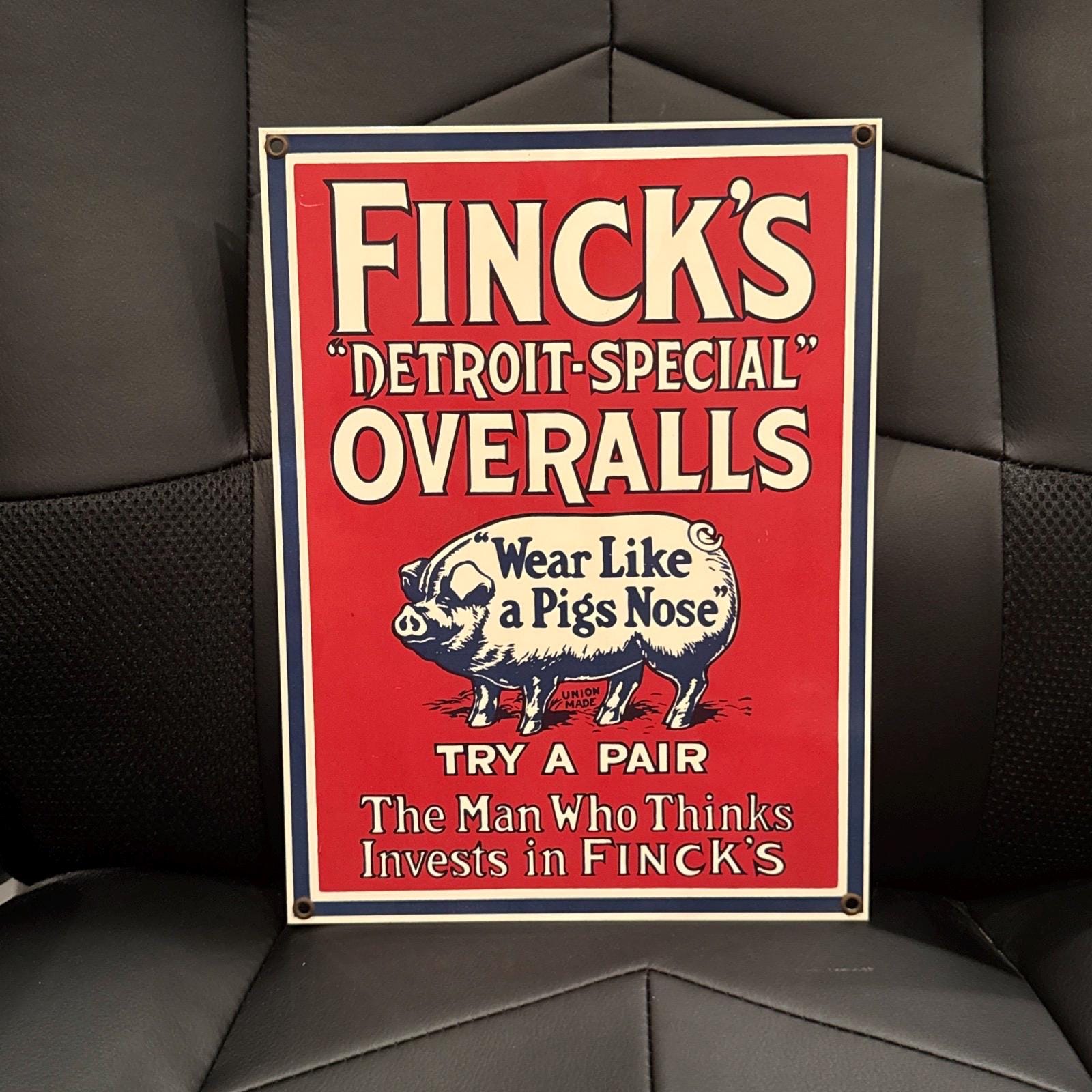 Finck's Overalls Sign - Etsy