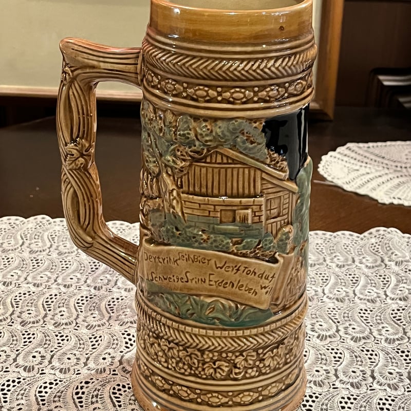 ドイツより！陶器製 ビアマグ ビールジョッキ フラワーベース