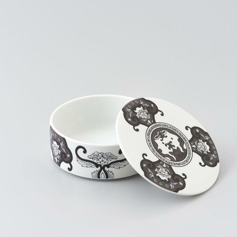 JAPAN SNOW ミニお重（一段重）古伊万里草花紋※全4色【ARITA PORCELAIN