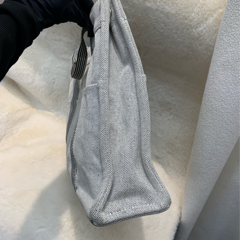 HERMES 布袋黑白色TOTE XB664｜PopChill 拍拍圈