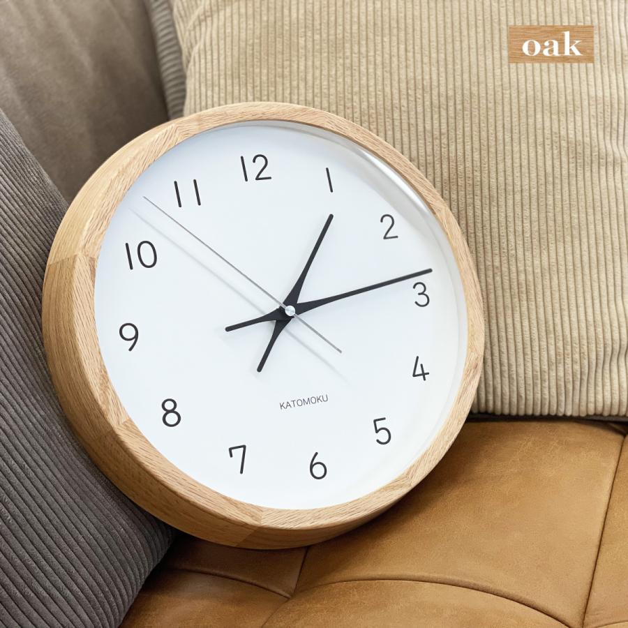 加藤木工 KATOMOKU カトモク muku clock 13 時計 壁掛け時計 電波時計