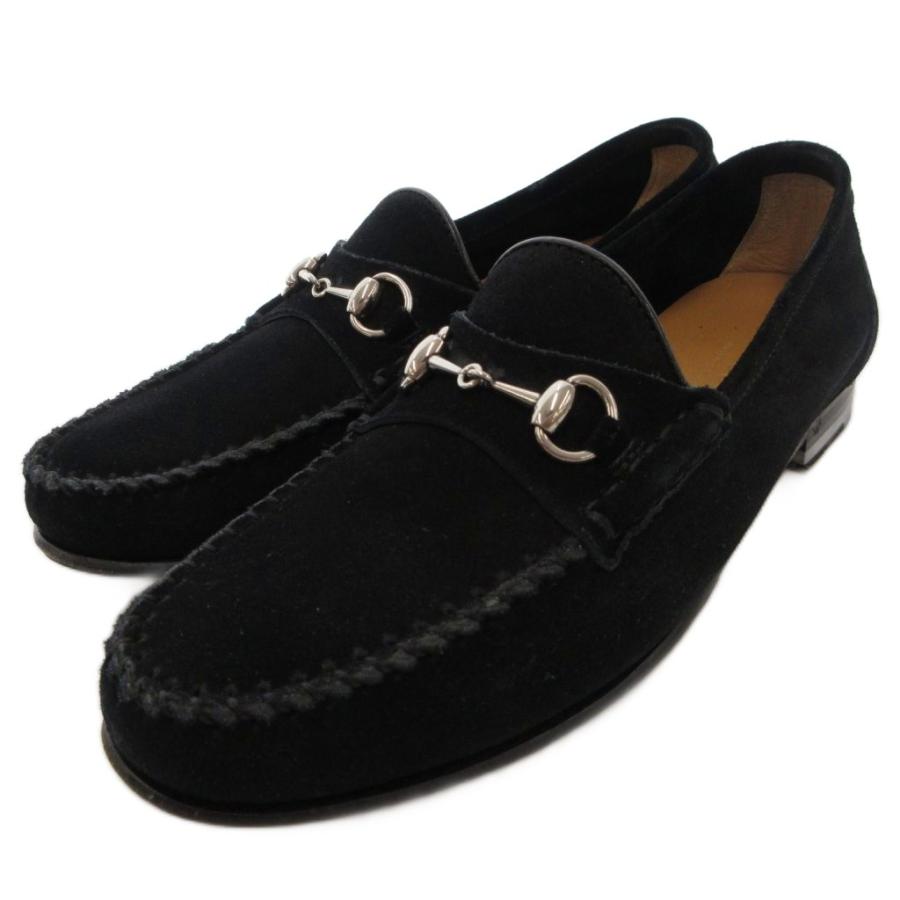 GUCCI（グッチ） ホースビットローファー モカシン スエード レザー 35