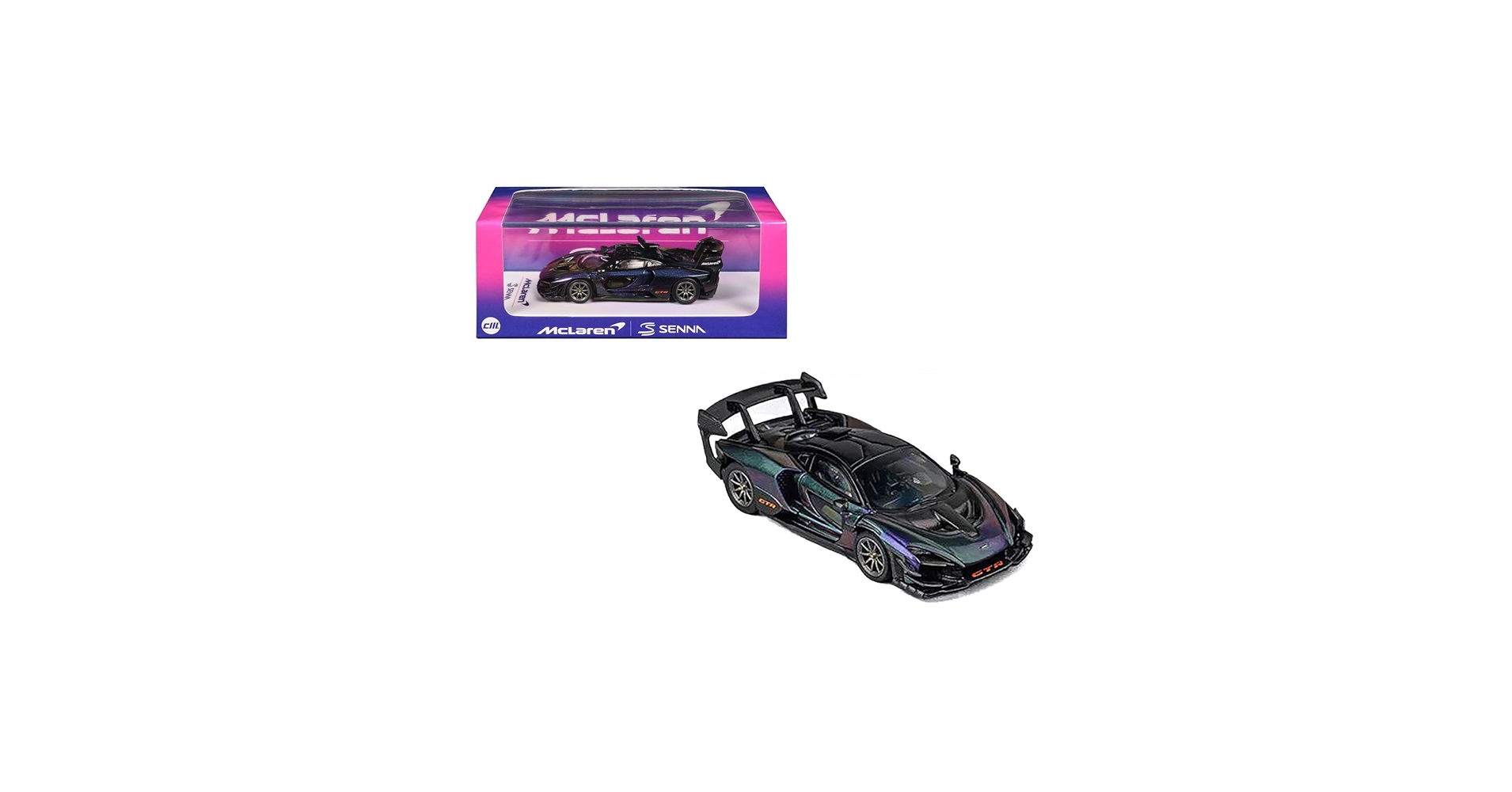 Amazon.co.jp: CMモデルカー マクラーレン セナ GTR パープル