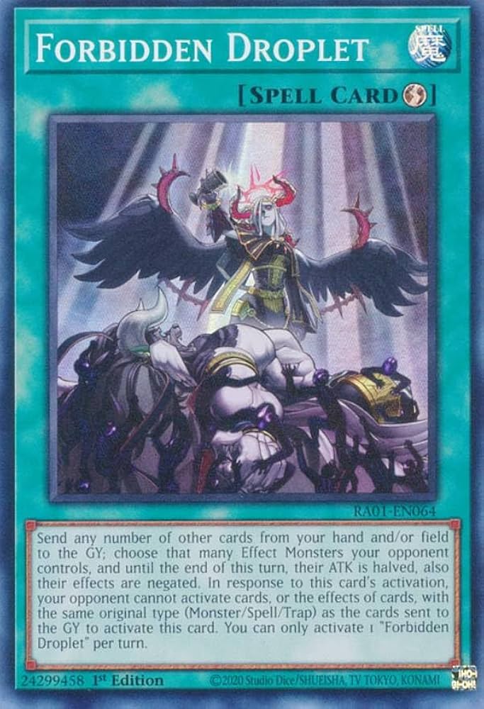Amazon.co.jp: 遊戯王 RA01-EN064 禁じられた一滴 Forbidden Droplet