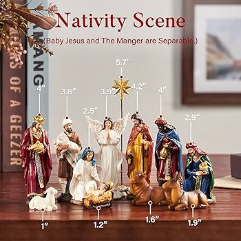 Amazon.co.jp: BESBLEE キリスト降誕セット クリスマス用 屋内 13個