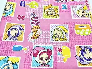 Amazon | おジャ魔女どれみ ドッカ〜ン プリント生地 当時物 102×100