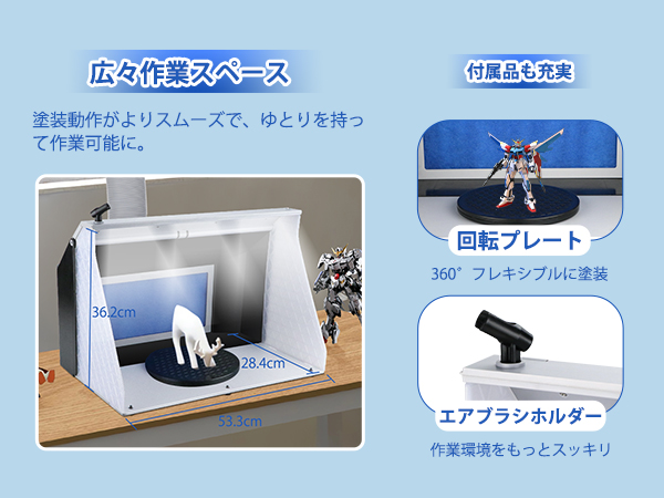Amazon | Anesty Duo-Pro 塗装ブース 強力2基ファン スプレーブース