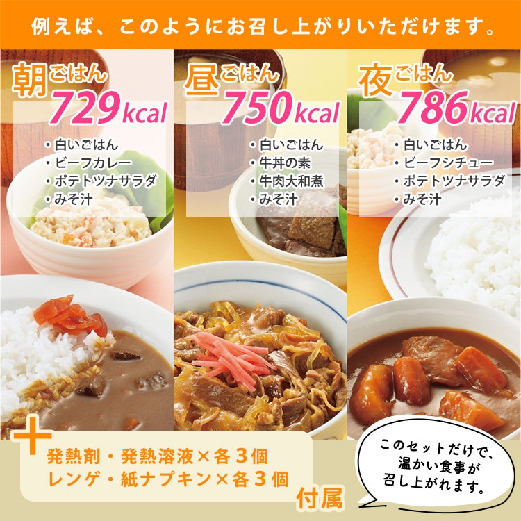 レスキューフーズ1日セット「カロリーアップセット」 ｜ あんしんの