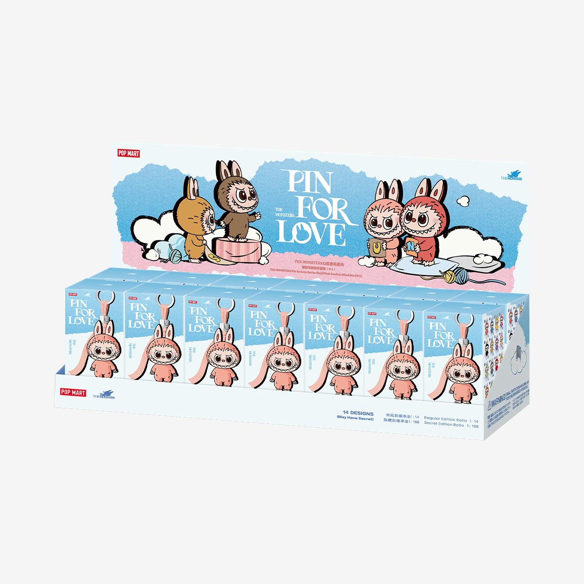 Pop PIN FOR LOVE - THE MONSTERS イニシャル ラブブ S Mart x THE