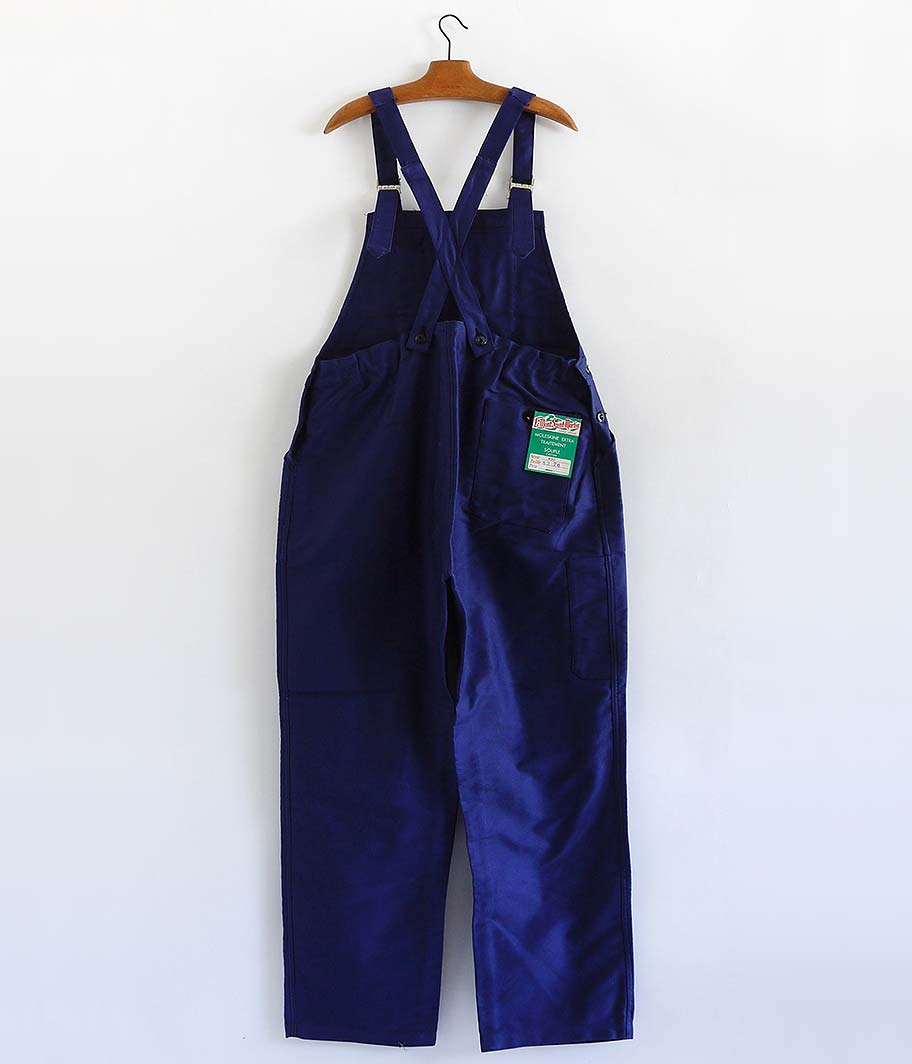 ビンテージモールスキンフレンチワークオーバーオール［Dead Stock