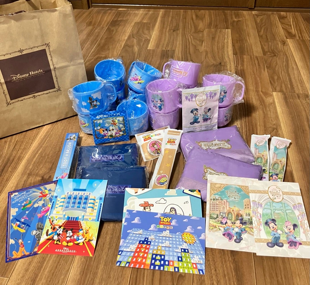 ディズニーホテルの持ち帰り可能なアメニティグッズ♪2泊した場合エコ