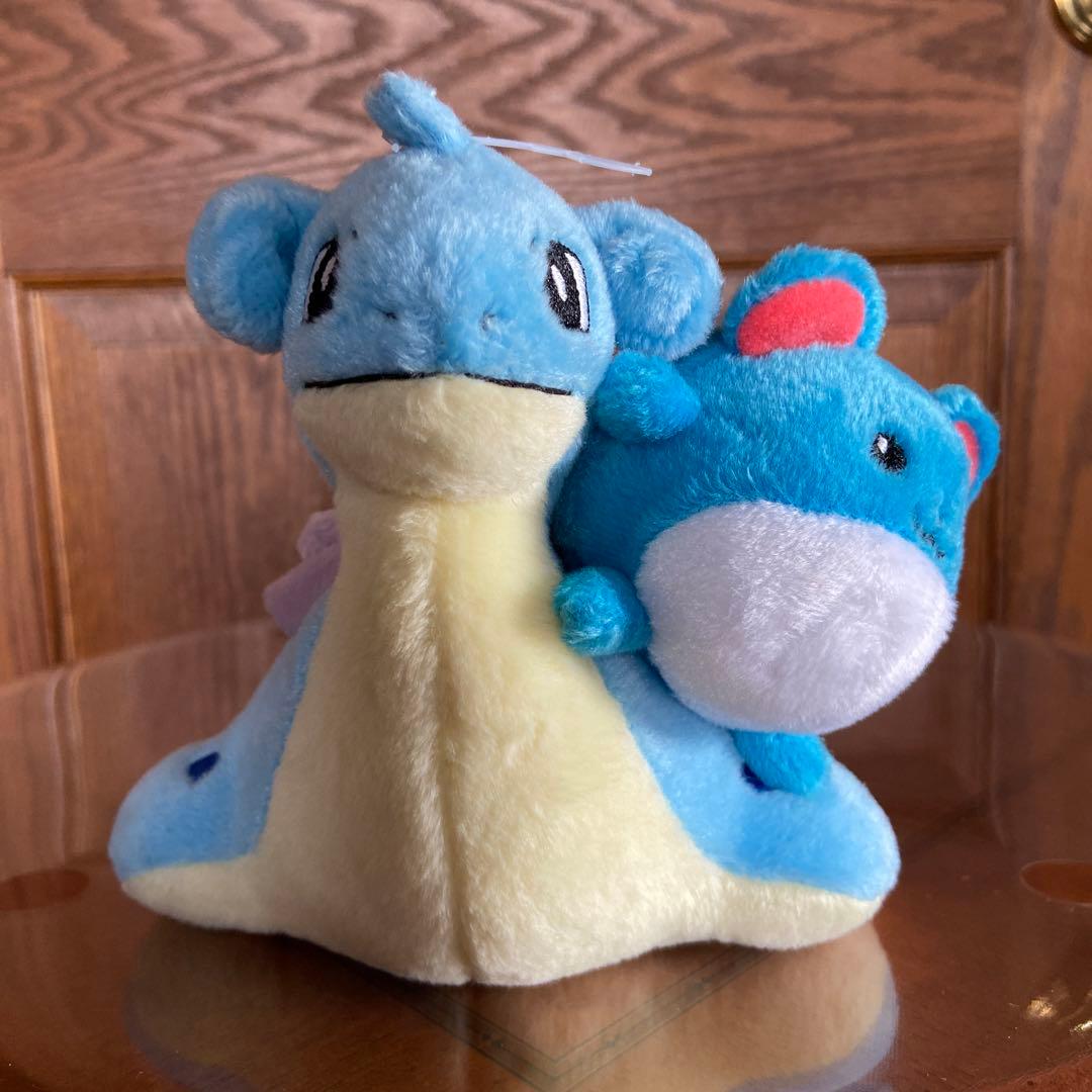 【激レア】絶版ポケペアぬいぐるみラプラス&マリル2001年ポケモンUSA ポケモン ぬいぐるみ | Sサイズ レアキャラ - リトルレモネード