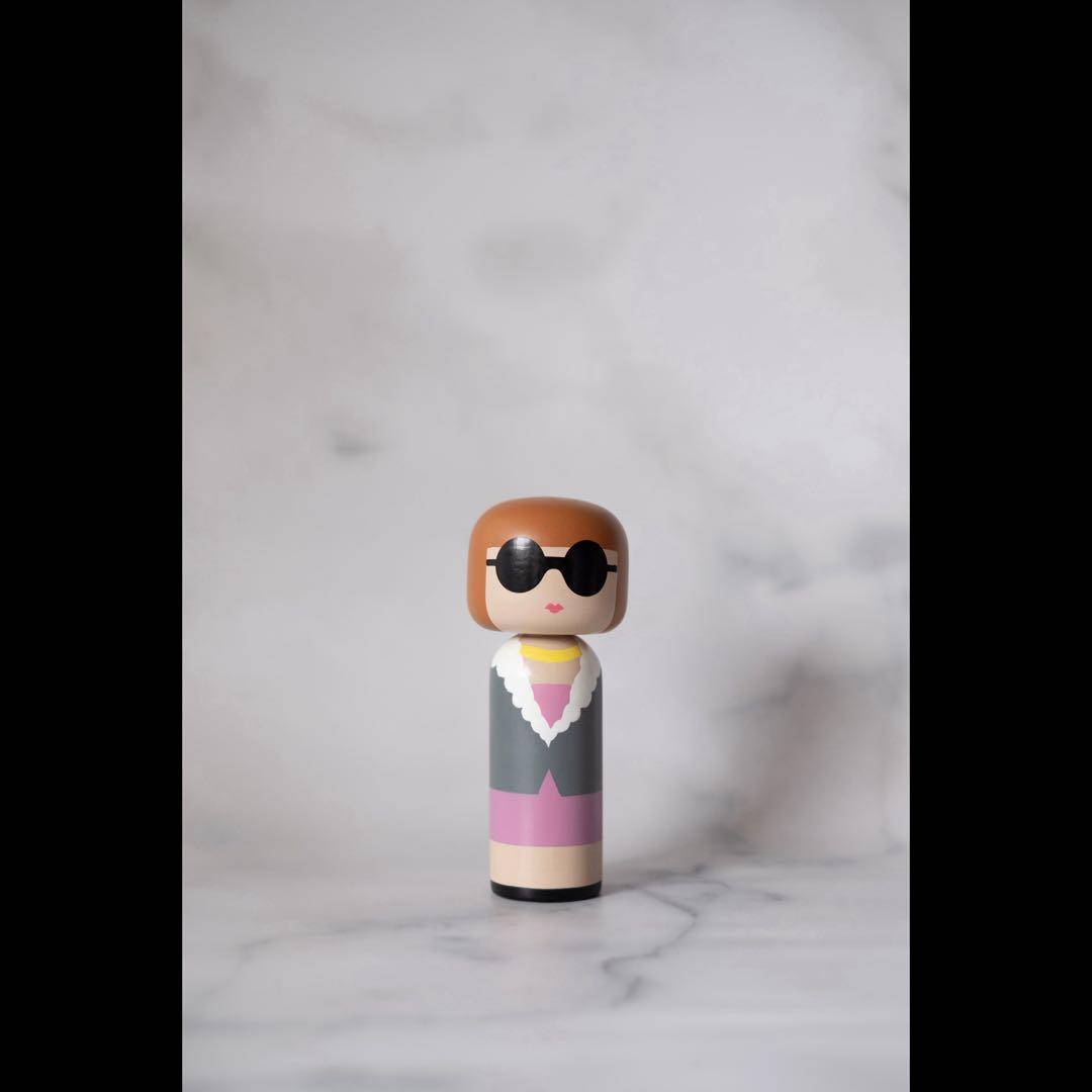 LUCIE KAAS Kokeshi doll anna 置物 オブジェ 北欧 Anna Kokeshi Doll | Celebrated Women Icons – Lucie Kaas