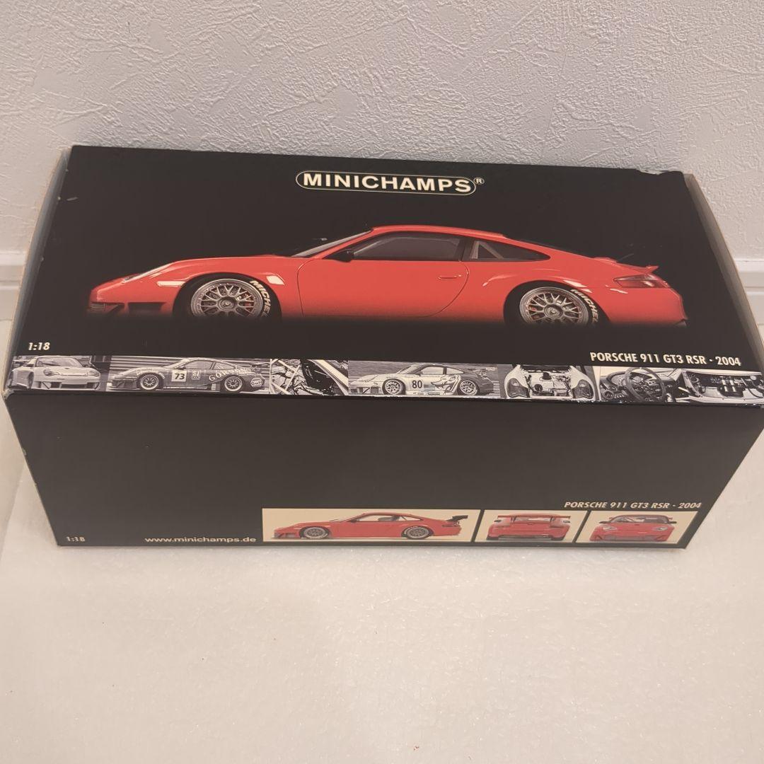 MINICHAMPS ポルシェ911 GT3 RSR - 2004 1:18 MINICHAMPS 1/18 Porsche 911 GT3 RSR FIA GT 2004 Red 100046400