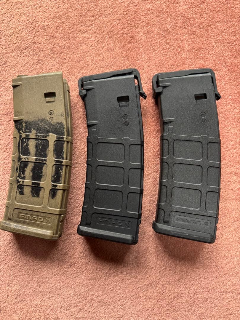 Magpul マグプル　P-MAG 次世代電動ガンM4用マガジン　3本セット 次世代M4マガジン PTS 製 120/30連 切替式 P-MAG ポリマーマガジン 次