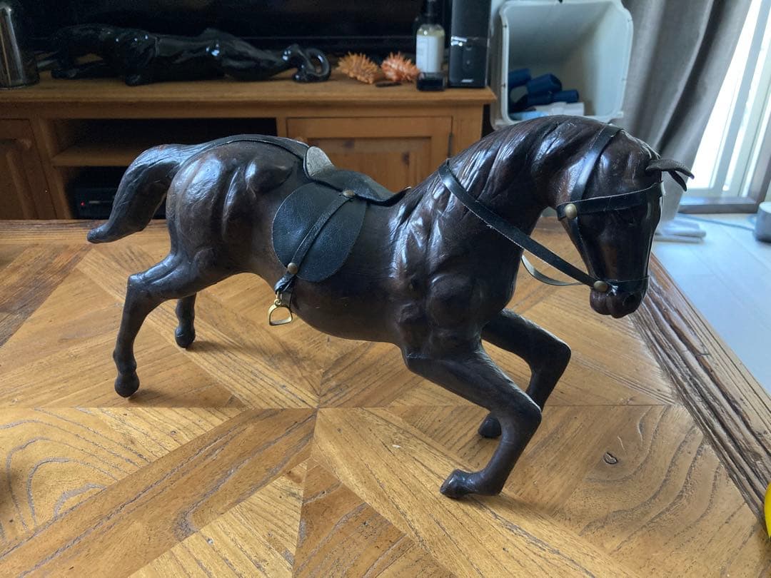 アンティーク ビンテージ オブジェ 馬 ホース 木馬オブジェ 木製 ロッキングホース 置物 馬 アンティーク