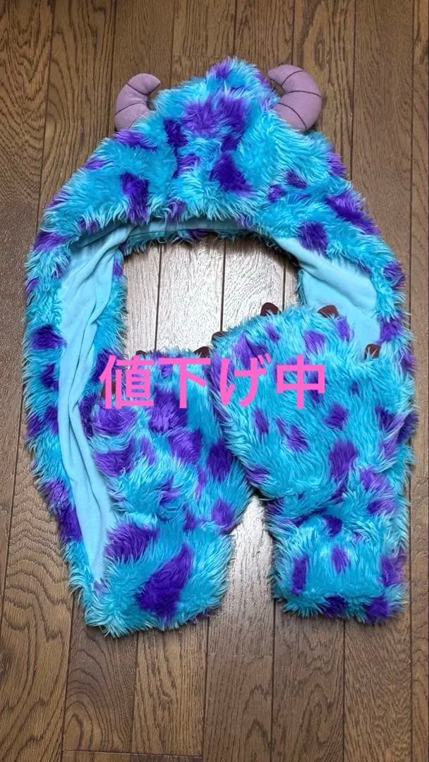 モンスターズ・インク サリー ファンキャップ マフラー ディズニー ディズニー モンスターズインクサリー 帽子 マフラー 手袋 ファン