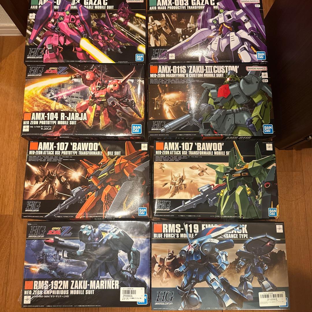 HG ガンプラ ZZ系8種セット 1/144 HG ZZガンダム - 手取り13万だけどFDとか玩具とか