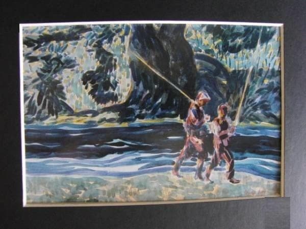 e Luks、TROUT FISHERMEN,BERK HILLS Luk Lake/Digger Creek