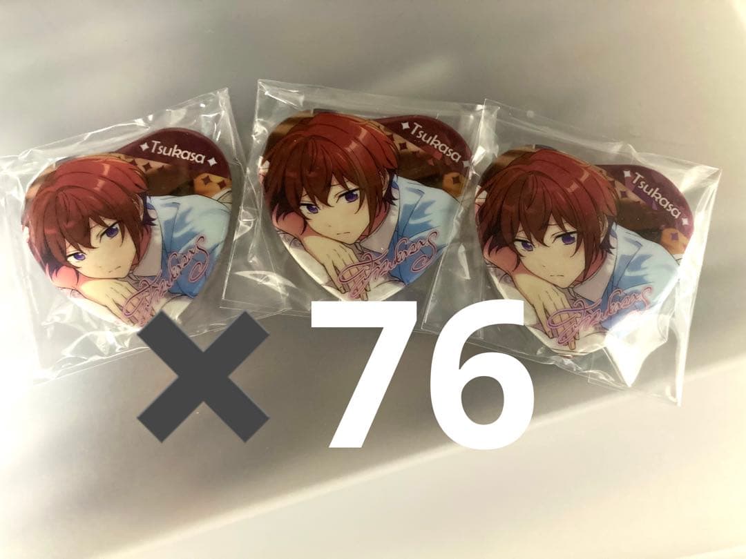 朱桜司　宝石心晴缶バッジまとめ売り Amazon.co.jp: あんスタ β ハート缶バッジ 缶バ 朱桜司 返礼祭 : おもちゃ