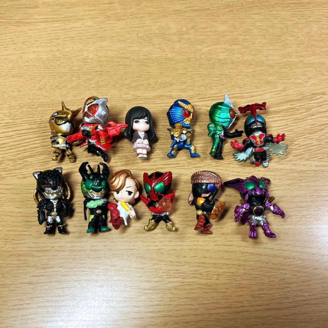 【バラ売り可】仮面ライダー　ガシャポンフィギュア オーズ、ウィザード、ダブル 555・剣・オーズ、あのエピソードを立体化、仮面ライダーフィギュアが