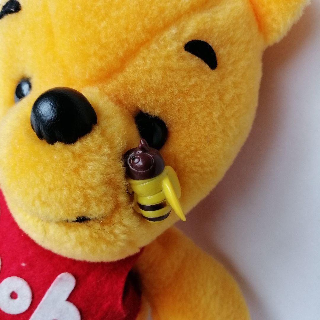 80s ヴィンテージ くまのプーさん ラナモールジュニア ぬいぐるみ 蜂